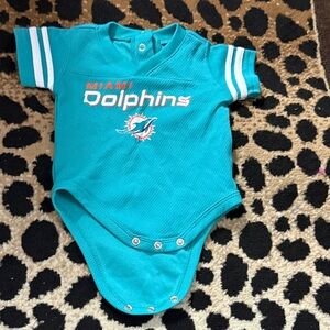 NFL Teal Miami Dolphins Kids One Piece